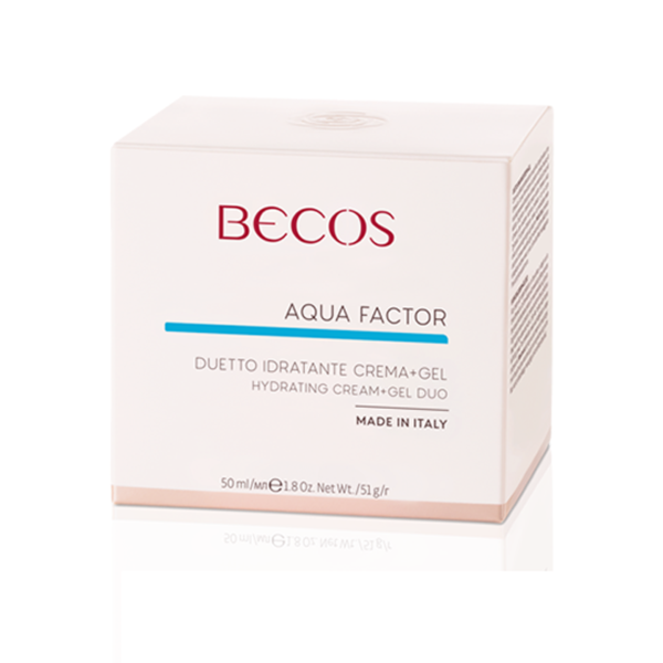 PF020150 - Becos - Rosto - Aqua-Factor - Creme Duo Hidratante Creme + Gel - 01