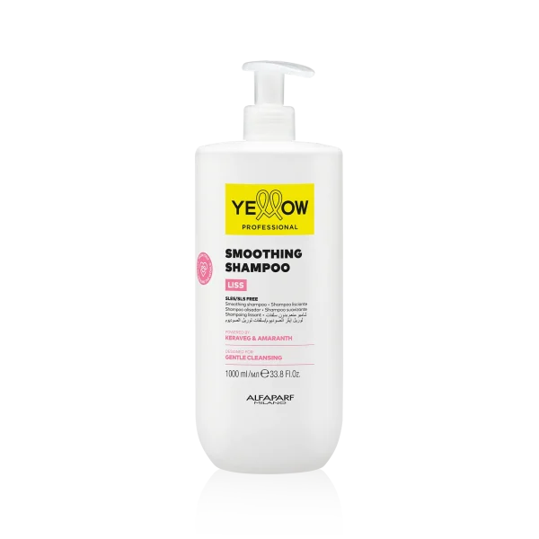 Shampoo suavizante sem SLES/SLS para cabelos rebeldes